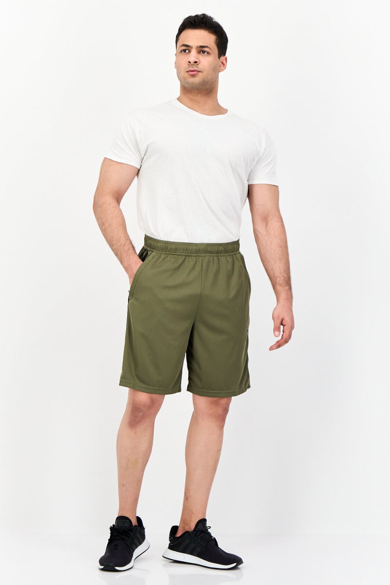 Adidas Men Sportswear Fit Running Shorts, Dark Olive - Image 4