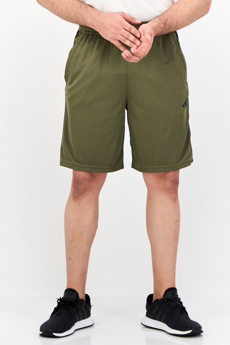 Adidas Men Sportswear Fit Running Shorts, Dark Olive - Image 1