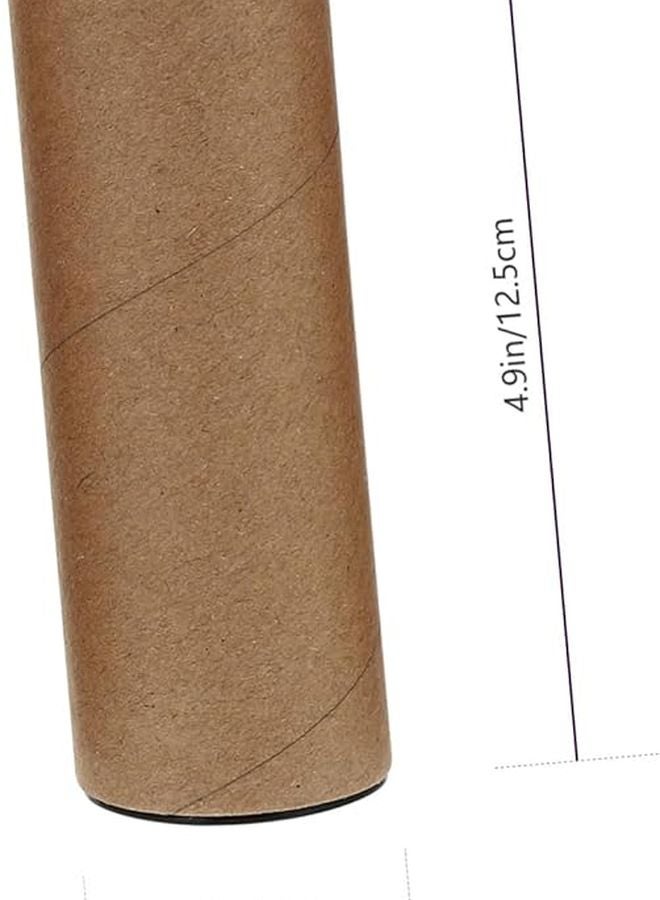 GANAZONO 5 حزمة من الأنابيب الورقية السميكة المستديرة لتخزين الملصقات والمشاريع الفنية واللوحات - Image 3