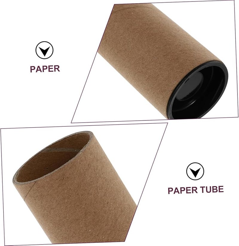 GANAZONO 5 حزمة من الأنابيب الورقية السميكة المستديرة لتخزين الملصقات والمشاريع الفنية واللوحات - Image 5