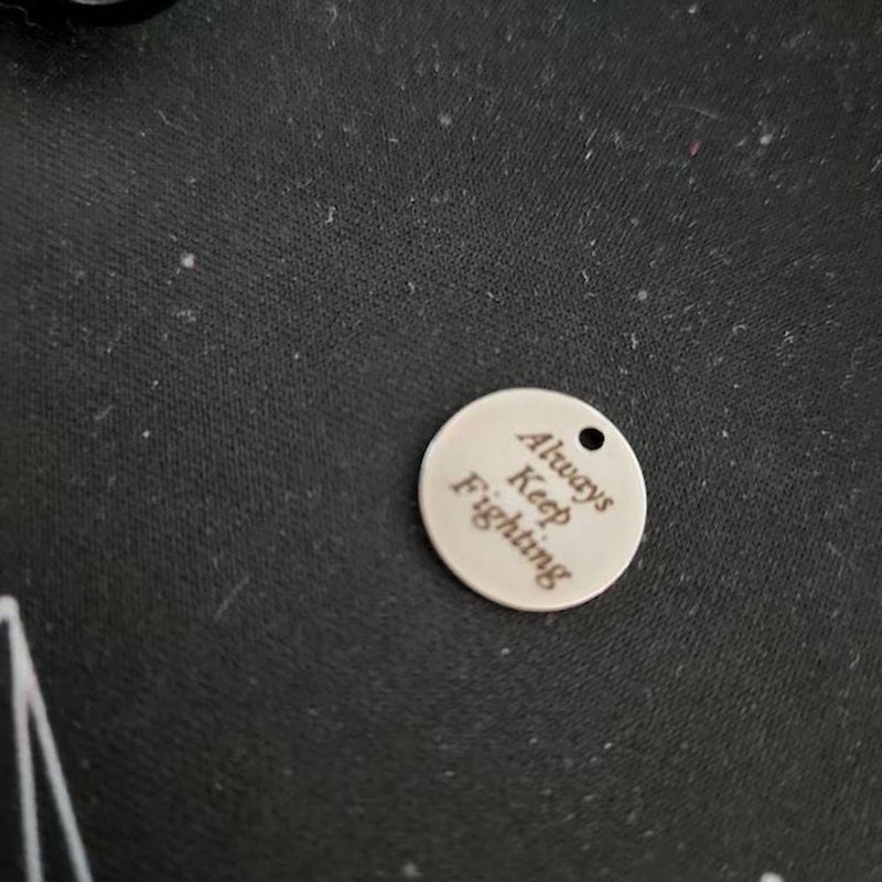 5 Pcs Custom Silvery Metal Tags Laser Engraved Text Or Logos For Clothing Hats Caps Bags Handmade Jewelry And Stores Font 9 - Image 3