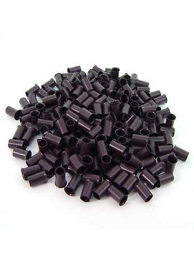 Hair Extension Accessories 200 Pcs 3.5 Mm Dark Brown Color Copper Tubes Beads Locks Micro Rings For I Tipped Human Hair Extensions  - Image 4