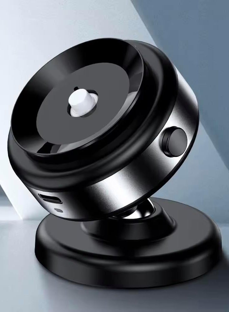 ELTRAZONE Magnetic Suction Phone Holder for Car, Mirror, and Gym - 360° Rotation (Silver) - Image 3