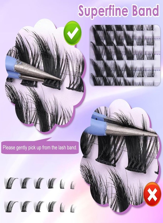 MAYCREATE® Cat Eyelash Clusters Varied Length Individual Eyelash Clusters Fluffy Winged Eyelashes False Eyelashes Non-sticky DIY Cat Party Makeup - Image 5