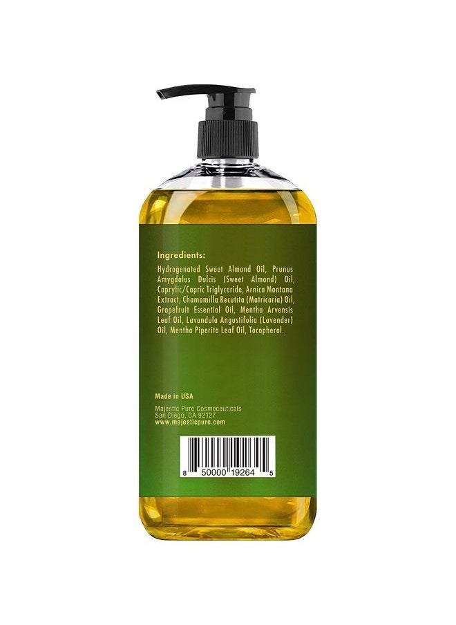 Majestic Pure - Arnica Sore Muscle Massage Oil for Body - Best Natural Therapy Therapy Oil with Lavender and Chamomile Essential Oils - Warming, Relaxing, Massaging Joint & Muscles, 8 fl. oz., Set of 2 - Image 1