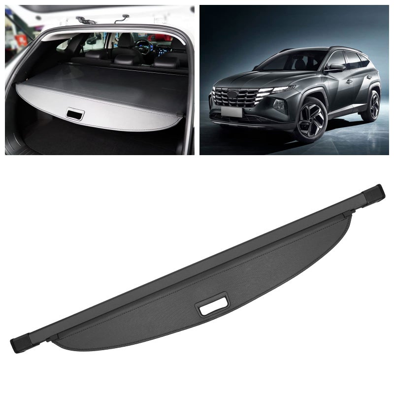 DiffCar Cargo Cover for Hyundai Tucson 2025 2024 2023 2022 Security Shade Shield Retractable Black Trunk Cover Shade for Hyundai Tucson 20222025 Car Accessories