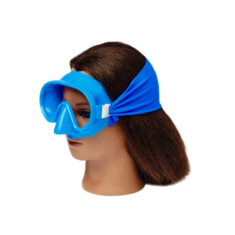 SPLASH PLACE Swim MASK with Fabric Strap - Royal | Fun, Fashionable, Comfortable - Kids Swim Goggles with Nose Cover - Image 2