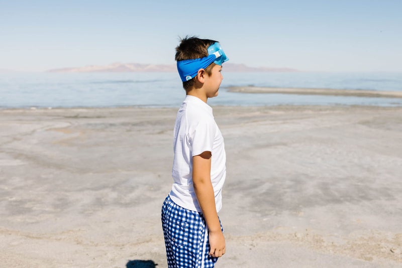 SPLASH PLACE Swim MASK with Fabric Strap - Royal | Fun, Fashionable, Comfortable - Kids Swim Goggles with Nose Cover - Image 5