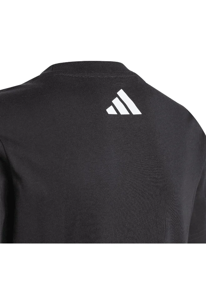 Adidas Adidas Mer Dna Gftee Y Black T-Shirt (Short Sleeve) T-Shirts For Kids