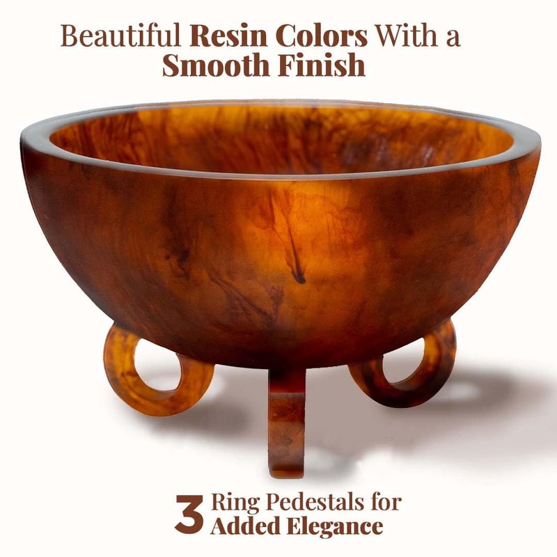 Folkulture Fruit Bowl for Kitchen Counter, 9" Resin Decorative Bowl for Fall Table Decor, Fall Centerpieces for Table, Fruit Basket for Fall Decor or Coffee Table DÃ©cor, Kitchen Counter DÃ©cor - Image 5