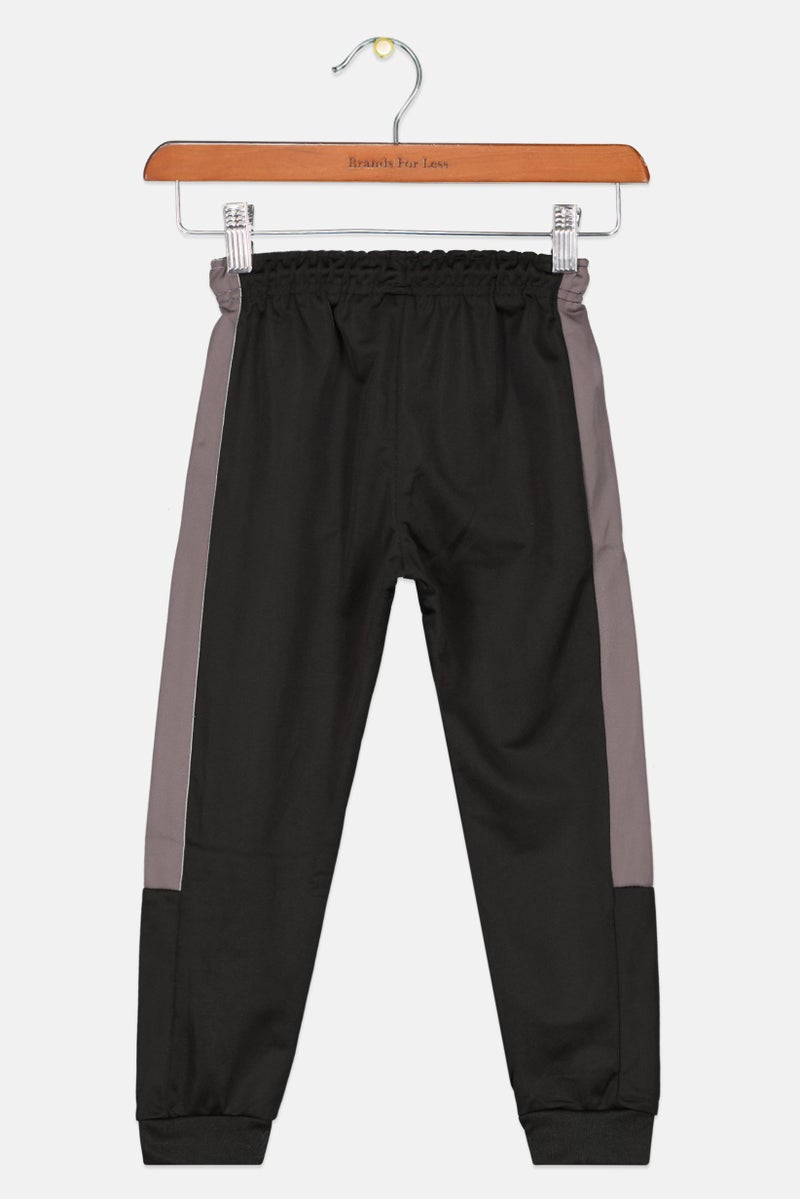 Body Glove Kids Boy Slim Fit Brand Logo Jogger Pants, Black  - Image 2