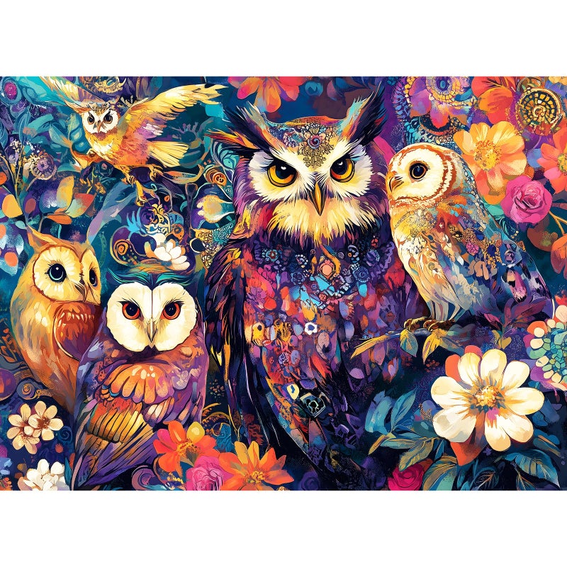 VOLUVOLU 300 Pieces Owl Puzzle for Adults Bird Puzzle 300 Pieces Recycled Cardboard Jigsaw Puzzles for Adults Family Challenging Game Home Decor Gift Toy for Teens Kids Seniors 20515 in - Image 3