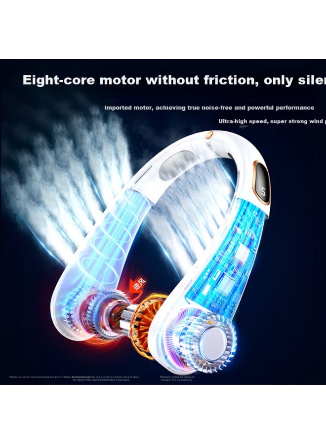 Stiger [powerful 24h] Neck Fan Cooling, Small Portable Wearable Neck Fan, Bladeless Cool Air, Student Mini Electric Fan, Small Air Conditioner, Office Dormitory Cooling, Quiet - Image 3