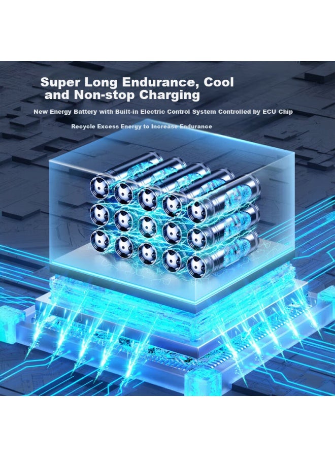 Stiger [powerful 24h] Neck Fan Cooling, Small Portable Wearable Neck Fan, Bladeless Cool Air, Student Mini Electric Fan, Small Air Conditioner, Office Dormitory Cooling, Quiet - Image 2