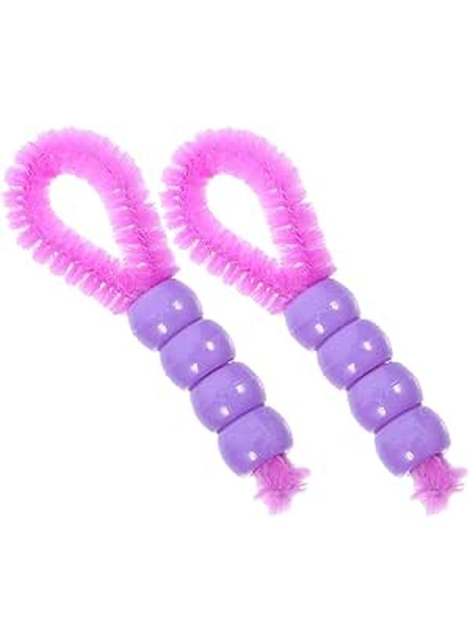 Navel Cleaning Brush With Soft Purple Beads 2 Pack Portable Gentle Belly Button Care For Home And Travel - Image 1
