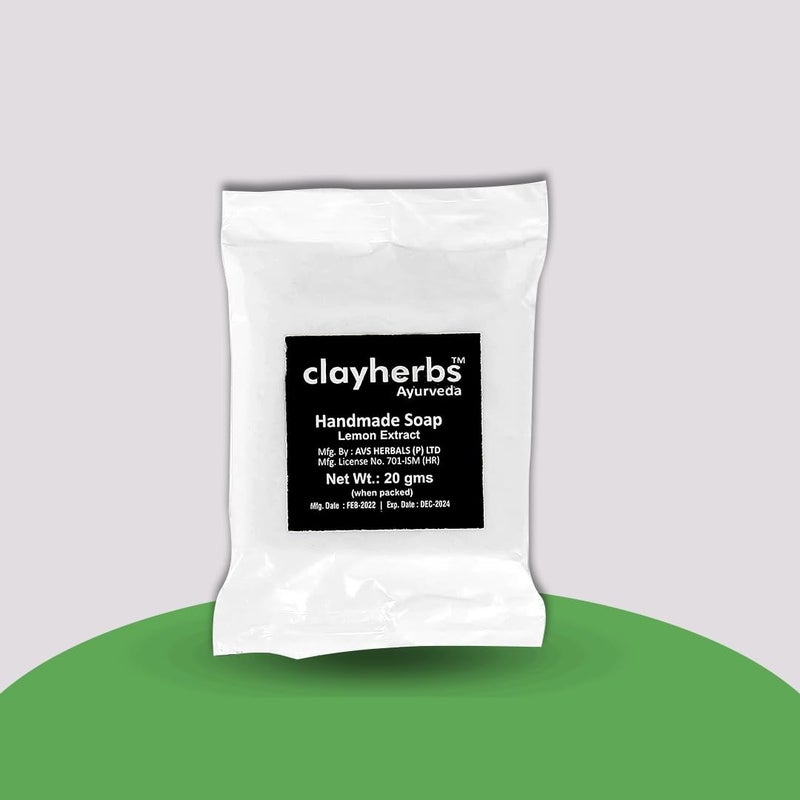 Clayherbs 20g Pack250 Hotel Travel Size Soap Bar Bulk  Mini Soap Bar Toiletries  Lemon Cleansing Soaps  Bath Amenities  Airbnb Vacation  Toiletries for Guest Bathroom - Image 1