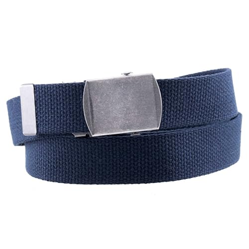 Thomas Bates Cargo Cotton Military Web Belt (Navy) - Image 1