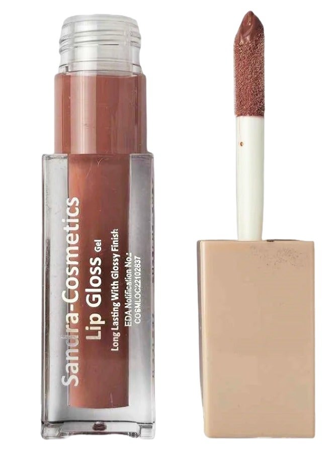 Sandra All Day Lip Gloss - Sandra Lip Gloss Gel, Long Lasting Lip Gloss For Up To 12HR Wear, Waterproof, Nude Lip Tint, Soft Lip Gloss, Matte Finish (107) - Image 1