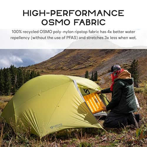 NEMO Equipment Dragonfly OSMO Ultralight Backpacking Tent - 2-Person - Birch Bud/Goodnight Gray - Image 3