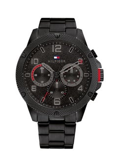 Tommy Hilfiger Plus Analogue Multifunction Quartz Watch for Men with Black Stainless Steel Bracelet - 1792030 46mm  - Image 1