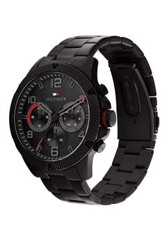 Tommy Hilfiger Plus Analogue Multifunction Quartz Watch for Men with Black Stainless Steel Bracelet - 1792030 46mm  - Image 2