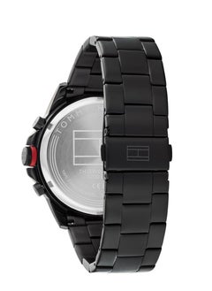 Tommy Hilfiger Plus Analogue Multifunction Quartz Watch for Men with Black Stainless Steel Bracelet - 1792030 46mm  - Image 3