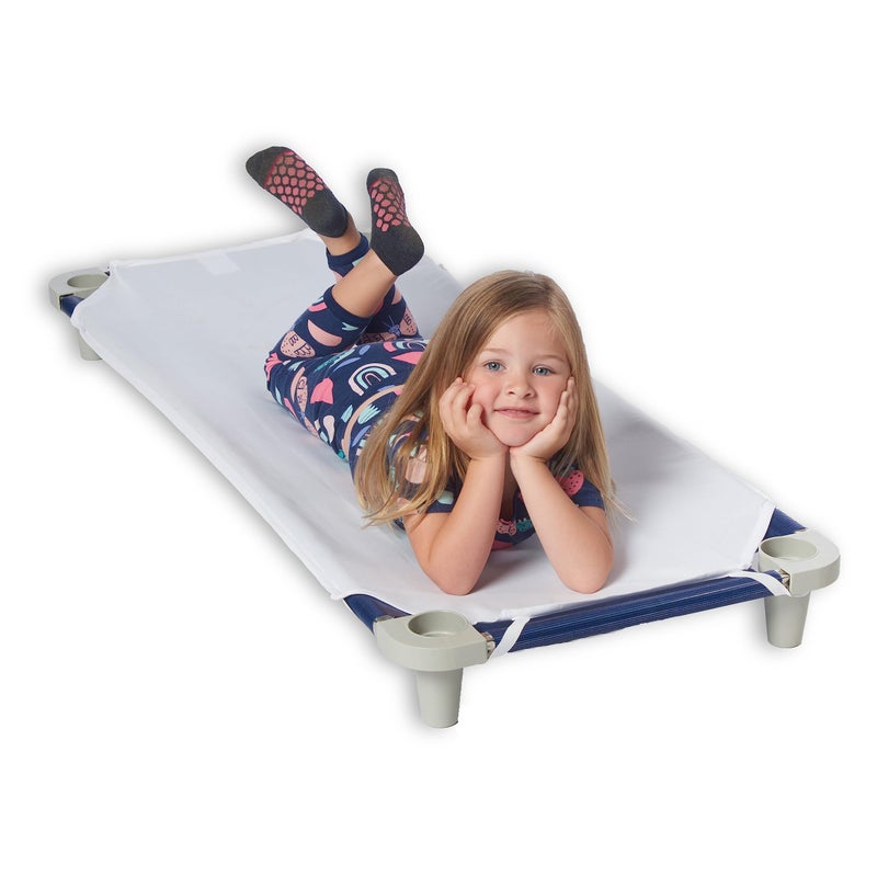 ROLLEE POLLEE Northwest Rollee Pollee White Microfiber Cot Sheets - Super Soft & Durable with Elastic Loops - Ideal for Preschool & Daycare Naptime Bedding - Toddler Size 23" x 42" 6-Pack - Image 3
