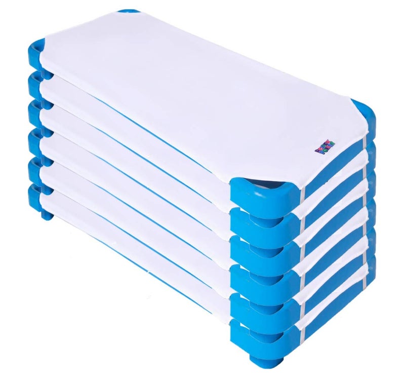 ROLLEE POLLEE Northwest Rollee Pollee White Microfiber Cot Sheets - Super Soft & Durable with Elastic Loops - Ideal for Preschool & Daycare Naptime Bedding - Toddler Size 23" x 42" 6-Pack - Image 1
