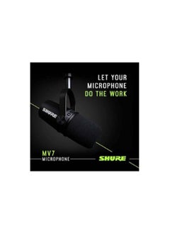 Shure USB Podcast Microphone For Podcasting MV7-K Black  - Image 4