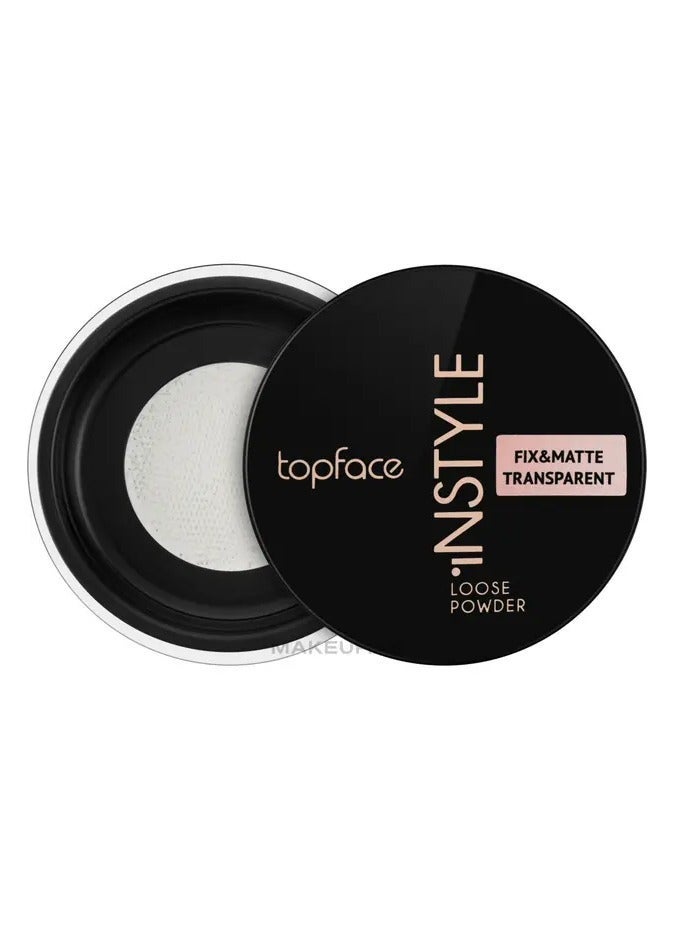 Topface Instyle Loose Powder – Transparent Fix & Matte Finish Flawless Oil Control & Long-Lasting Makeup Setting - Image 2
