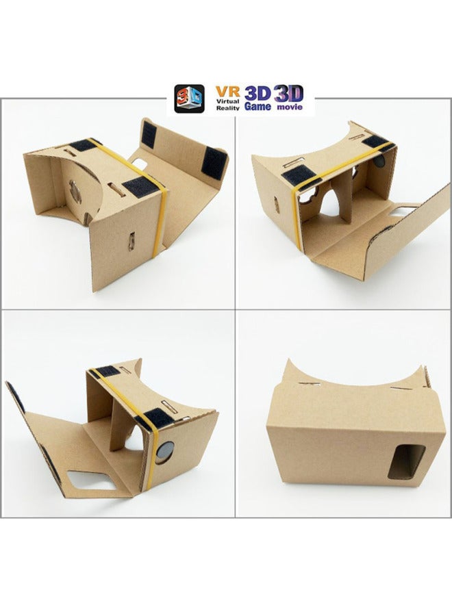 Google Cardboard1 Generation 2 Generation 3 Generation Vr Carton Glasses Vr Education Teaching Training 3d Cardboard Paper Glasses-Color:Google Second Generation VR To Increase The Version Of 7 Inch (color Random) - Image 4
