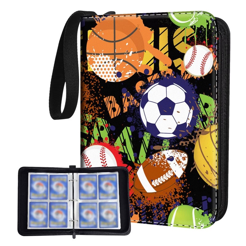 Bebomne Card Binder Holder 480 Pockets with 60 Removable Sleeves Portable GameSports Trading Cards Binder Album Collector Organizer Protectors with ZipperWaterproof - Image 2