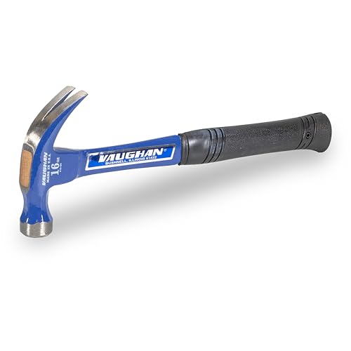 VAUGHAN Steel Eagle Curved Claw Hammer, Made In The USA, Shock Block, 16 oz, R16, VN10910 - Image 1