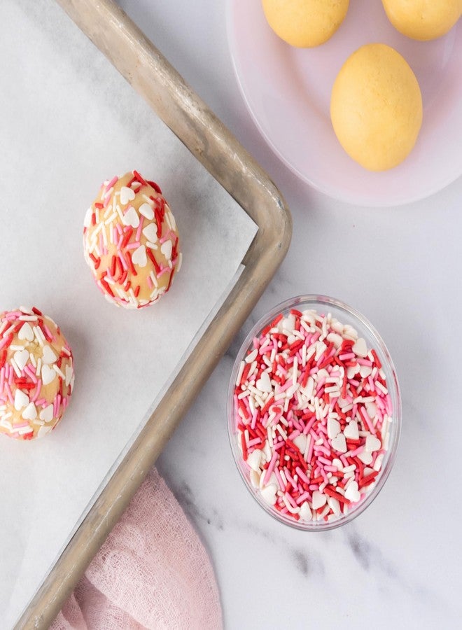 Sweets Indeed Valentines Day Sprinkles with Hearts | Bulk Jimmies Mix | Red White Pink Sprinkle Mix for Baking & Decorating | 10 ounces - Image 5
