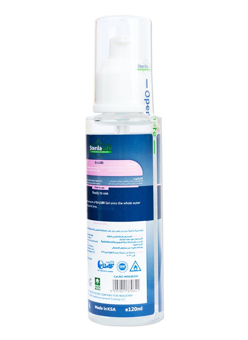 Sterilasafe Sterilasafe G-LUBI Lubricating Gel, Massage & Play 2 in 1, Massage Gel and Personal Lubricant, Feel Lube, Intimate Seductive Lube, Condom Friendly, Water-based, For Men and Women, 120 ML  - Image 2