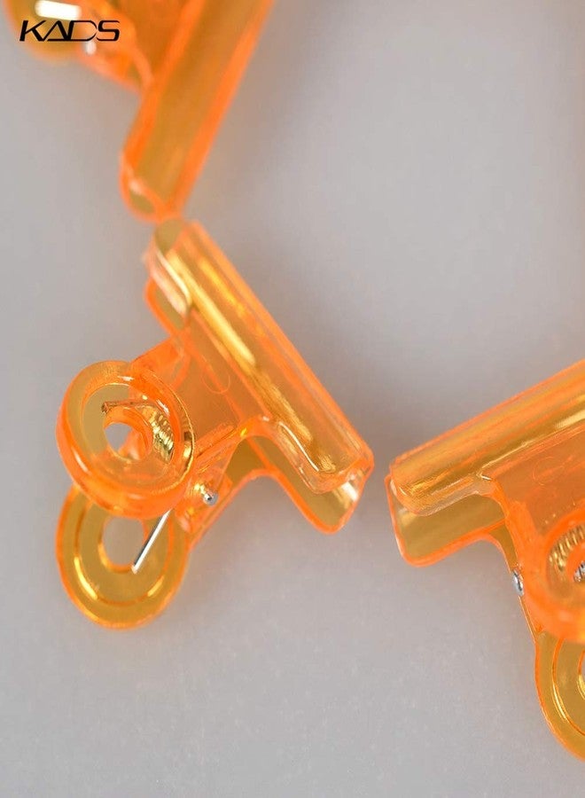 KADS Nail Extension Clips 5pcs C Curve Pinching Clips Multi-functional Clamp 4 Colors Acrylic Nails Pinchers Professional Nail Extension Tool (Orange) - Image 5