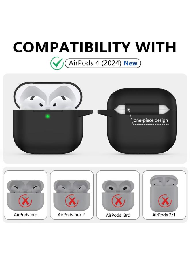 Suitable For Airpods Protective Cover Apple Bluetooth Earphone Shell Plus Cleaning Pen Suit-Color:Black-Model:airpods Pro 2 - Image 3