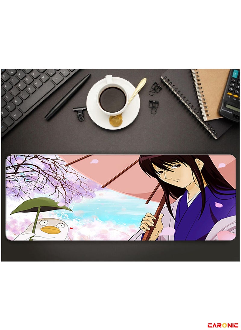 CARONIC Large Gaming Mouse Pad with Superior Micro Weave Cloth Extended Desk Mousepad with Stitched Edges Non-Slip Base Water Resist Keyboard Pad For Gamer And Office Home Carl M1512  - Image 5