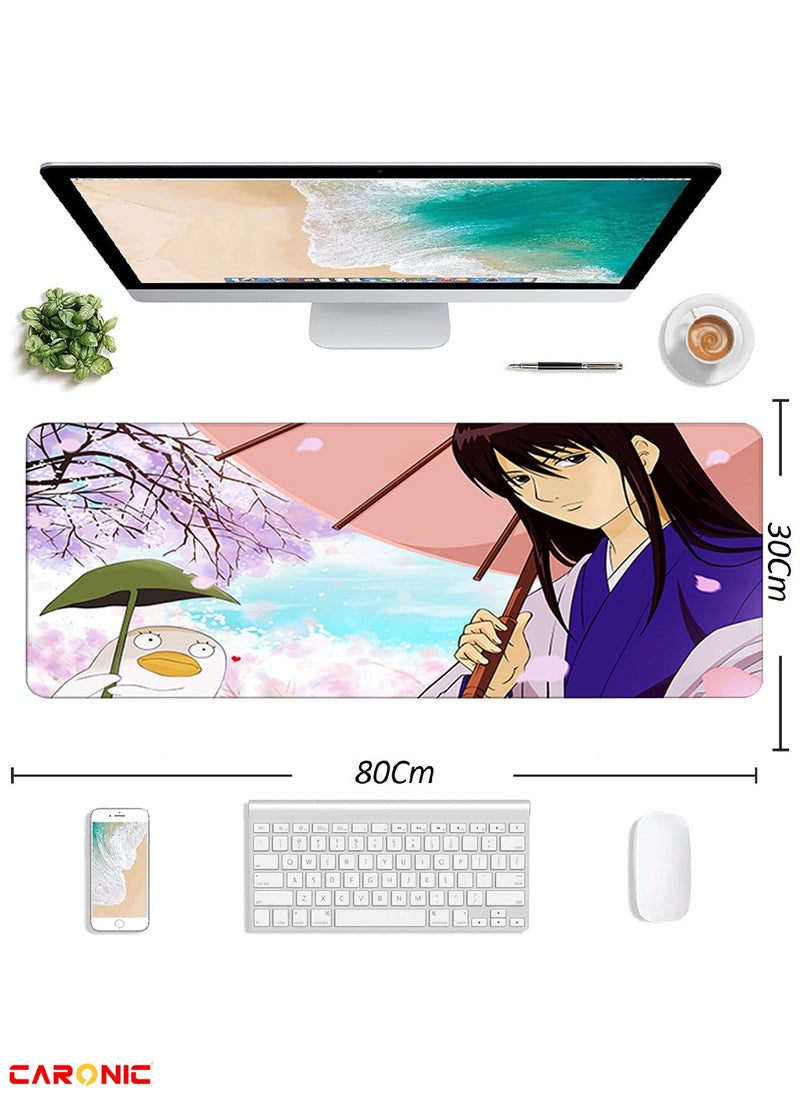 CARONIC Large Gaming Mouse Pad with Superior Micro Weave Cloth Extended Desk Mousepad with Stitched Edges Non-Slip Base Water Resist Keyboard Pad For Gamer And Office Home Carl M1512  - Image 3