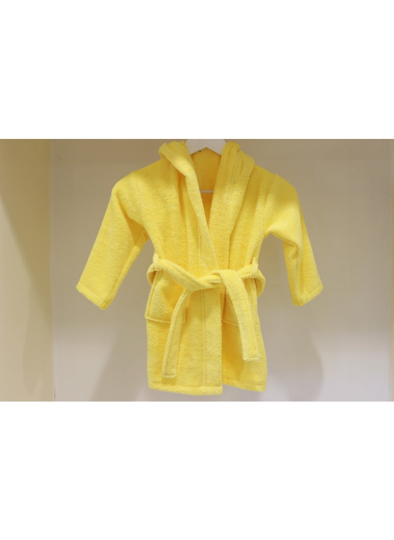 Ender Home Baby Bathrobe Children's Bathrobe Boucle Cotton Hooded Bathrobe  - Image 3