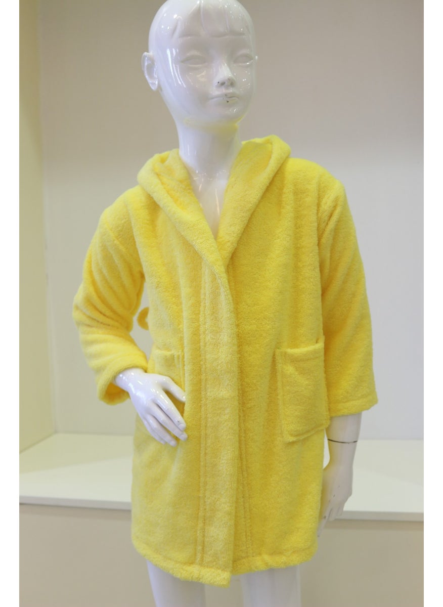 Ender Home Baby Bathrobe Children's Bathrobe Boucle Cotton Hooded Bathrobe  - Image 1