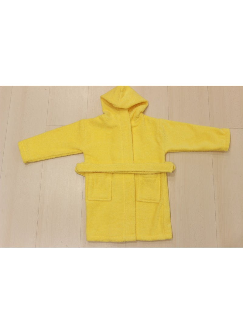 Ender Home Baby Bathrobe Children's Bathrobe Boucle Cotton Hooded Bathrobe  - Image 2
