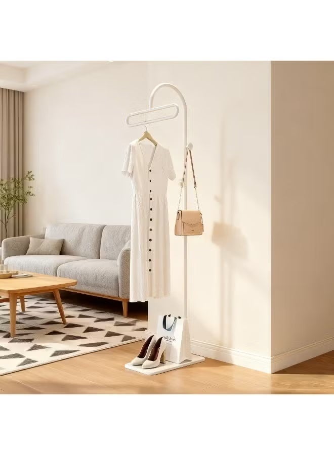 المعدنية معطف رف مستقل, معطف الوقوف مع 3 خطايا, رف الملابس مع قاعدة الرخام الطبيعي, رف الملابس الحديثة للمدخل, غرفة المعيشة, غرفة النوم, مكتب ﻿ - Image 1