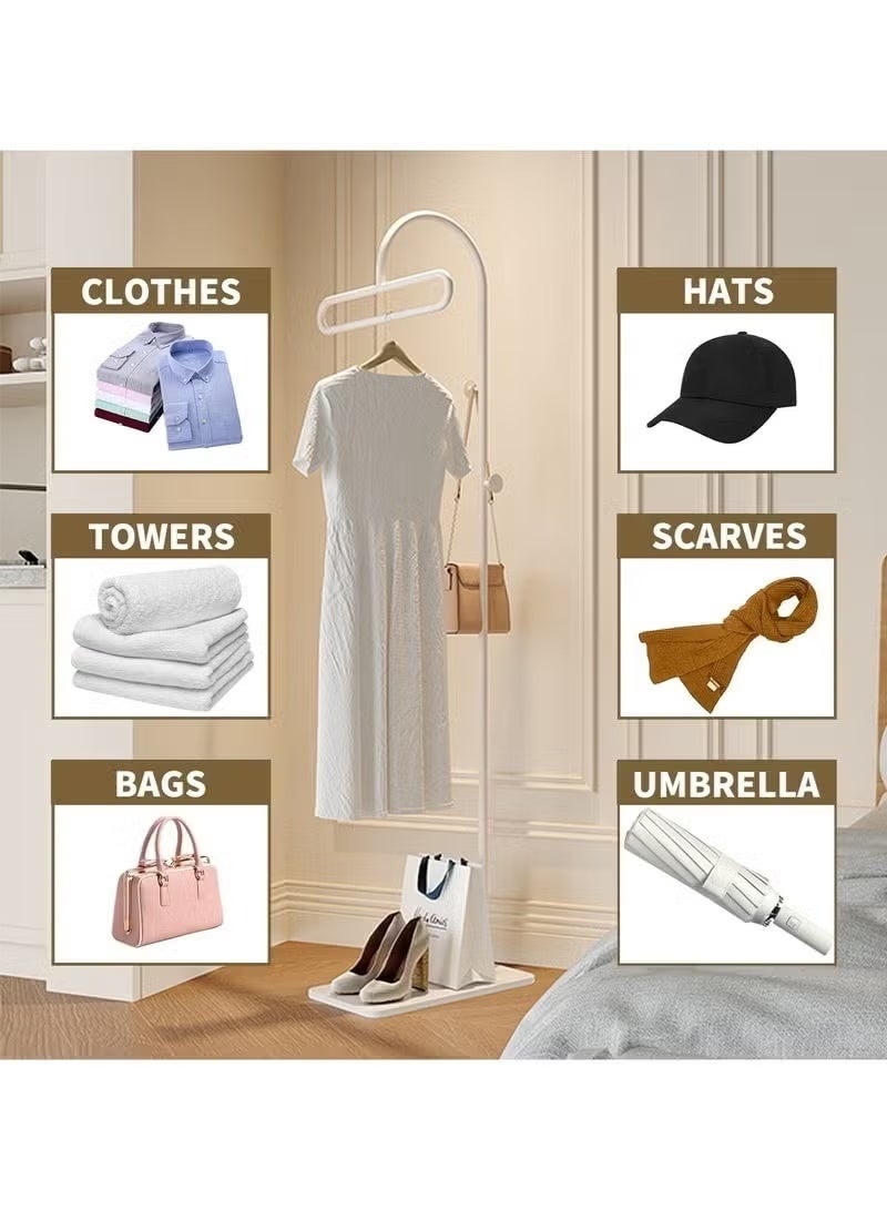 المعدنية معطف رف مستقل, معطف الوقوف مع 3 خطايا, رف الملابس مع قاعدة الرخام الطبيعي, رف الملابس الحديثة للمدخل, غرفة المعيشة, غرفة النوم, مكتب ﻿ - Image 5