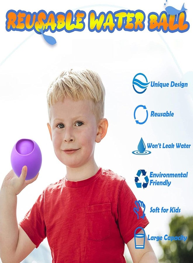 RoseFlower Reusable Water balloons, RoseFlower Water Balloons Quick Fill for Fights - Self Sealing - Summer Toy Backyard Outdoor Game, Beach Pool Bath Lawn Toys Birthday Gift for Kids Boys Girls - Image 2