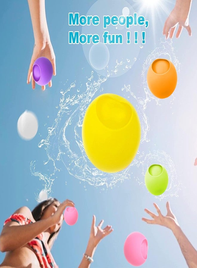 RoseFlower Reusable Water balloons, RoseFlower Water Balloons Quick Fill for Fights - Self Sealing - Summer Toy Backyard Outdoor Game, Beach Pool Bath Lawn Toys Birthday Gift for Kids Boys Girls - Image 5