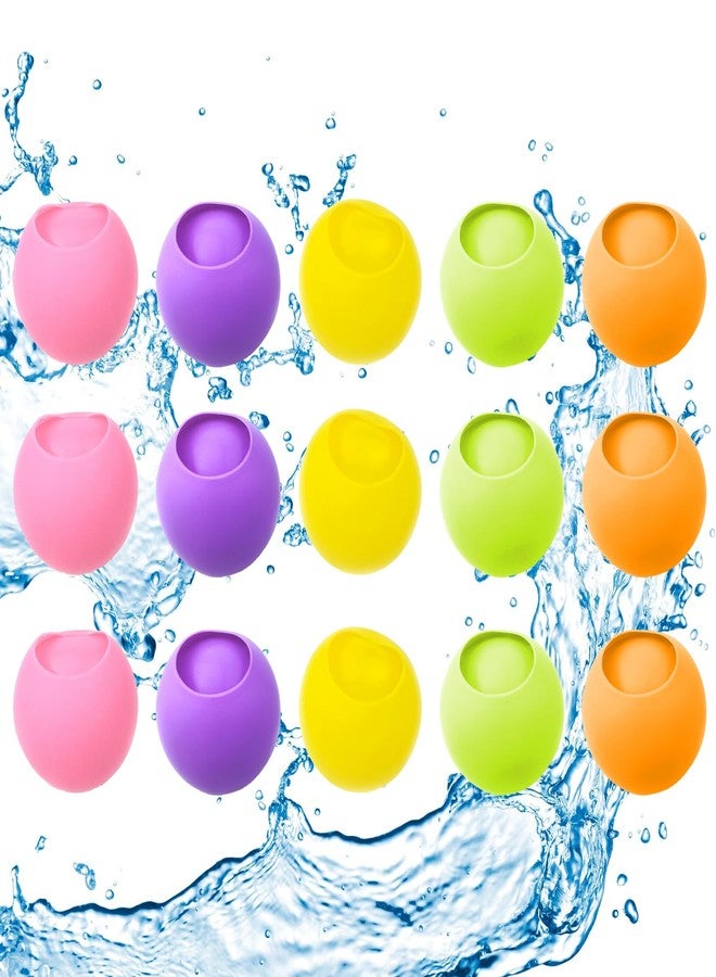 RoseFlower Reusable Water balloons, RoseFlower Water Balloons Quick Fill for Fights - Self Sealing - Summer Toy Backyard Outdoor Game, Beach Pool Bath Lawn Toys Birthday Gift for Kids Boys Girls - Image 1