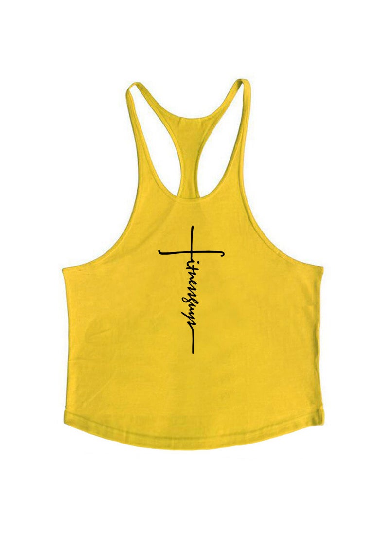 Generic - Professional Cotton Muscle Tank Top Blue - Image 1