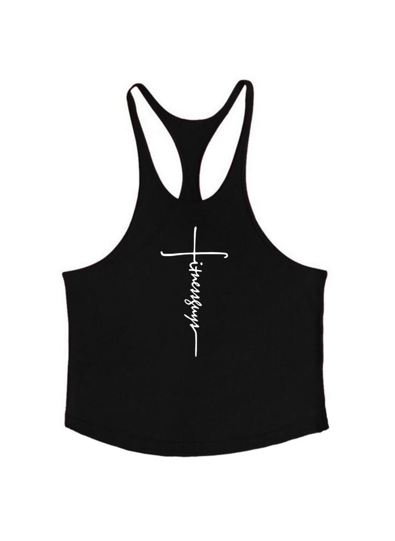 Generic - Professional Cotton Muscle Tank Top Blue - Image 1