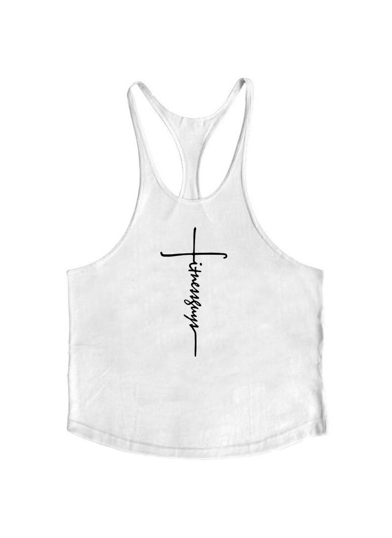 Generic - Professional Cotton Muscle Tank Top Blue - Image 1